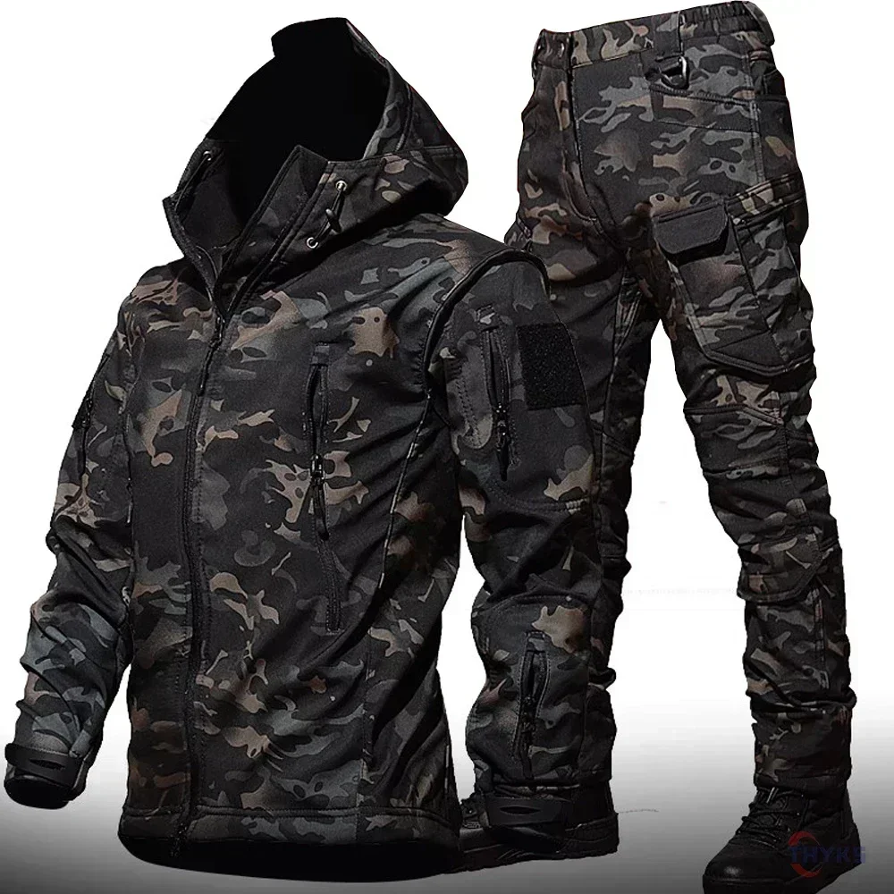 6XL TAD 戦術男性狩猟ハイキング釣り探検服スーツ迷彩サ - Fishing Pants Waterproof のレビューと価格