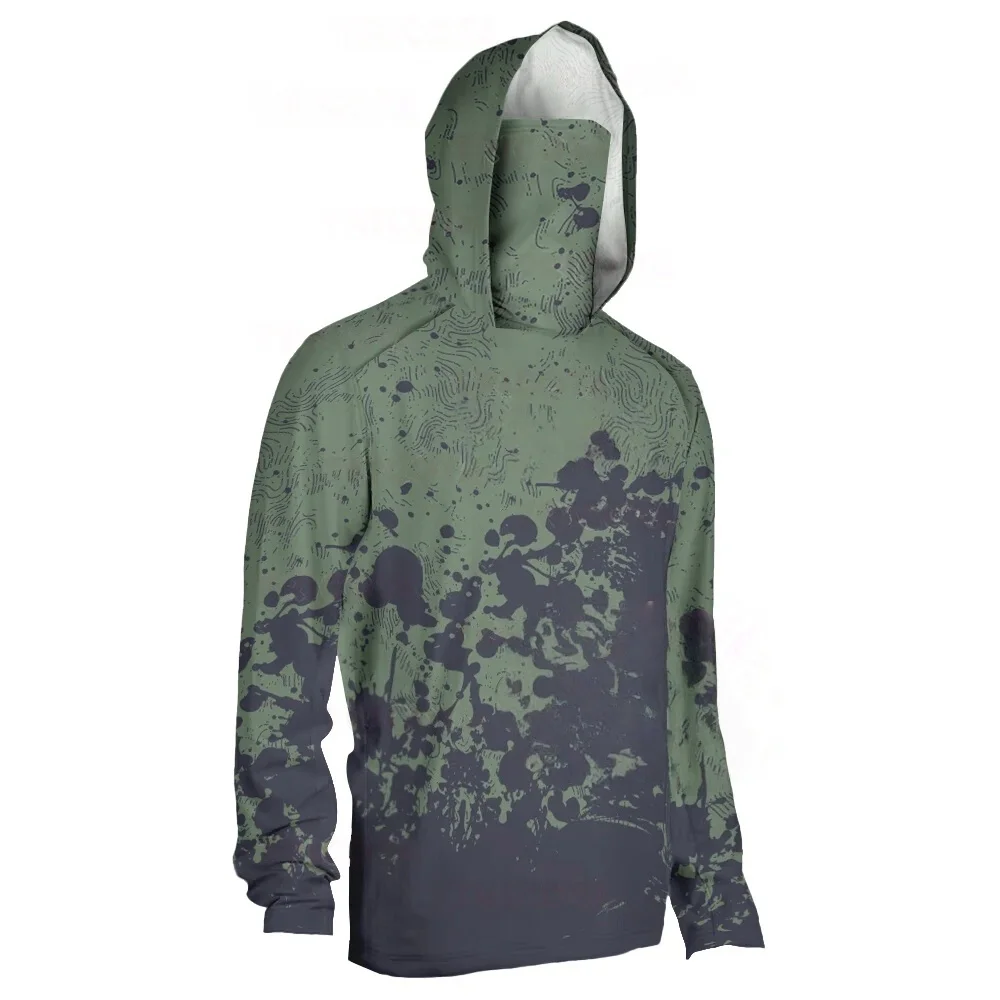 フード付きフィッシングシャツ 釣り用アパレル メンズ 長袖フ - Fishing Shirt Uv Protection のレビューと価格