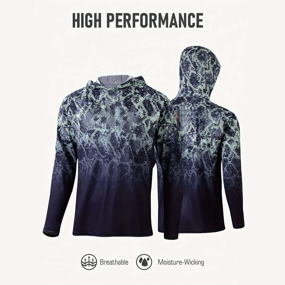 釣り用アパレル メンズ フード付きフィッシングシャツ 長袖フ - Fishing Shirt Uv Protection のレビューと価格