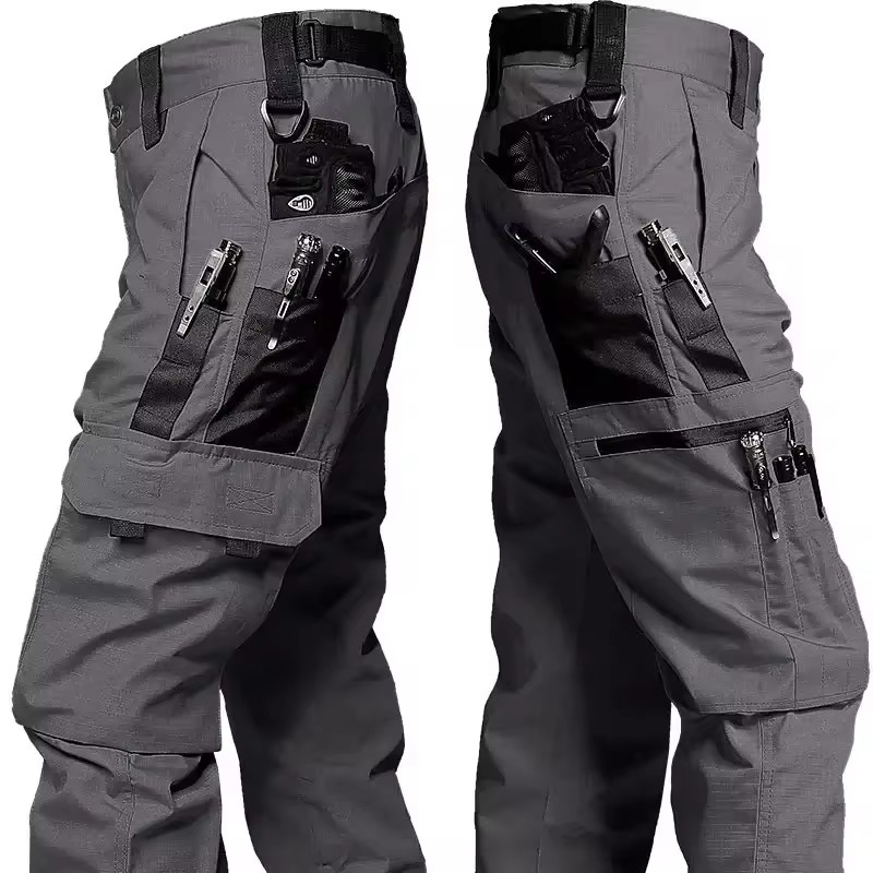 メンズタクティカルパンツ屋外作業カジュアルカーゴパンツ防水マ - Fishing Pants Waterproof のレビューと価格