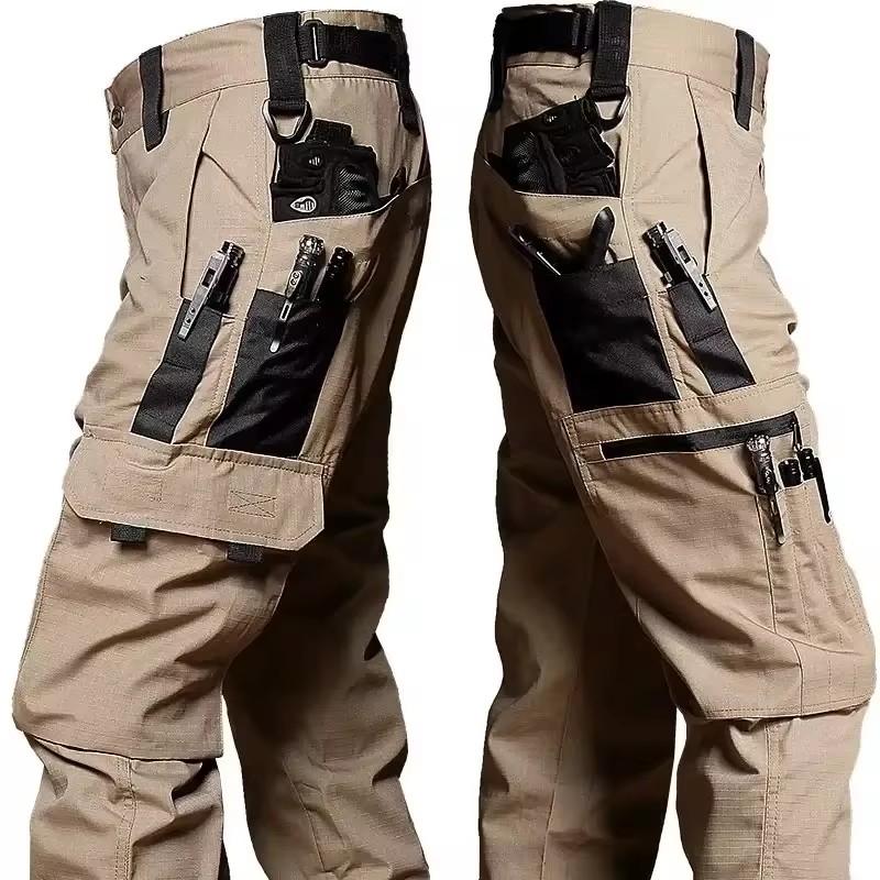 メンズタクティカルパンツ屋外作業カジュアルカーゴパンツ防水マ - Fishing Pants Waterproof のレビューと価格