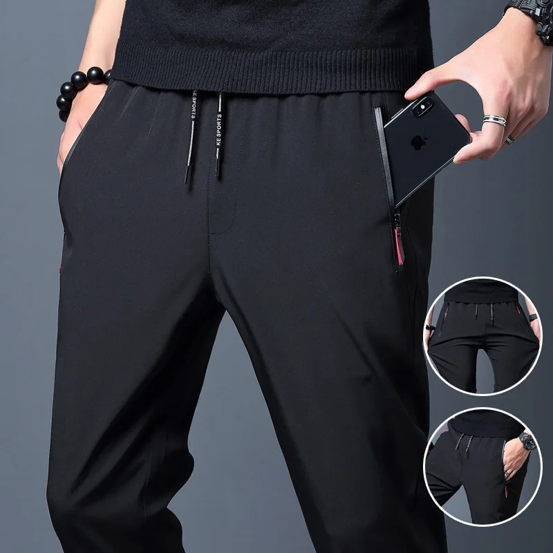 メンズカジュアルパンツストレートスリムフィット弾性ウエストジ - Fishing Pants Waterproof のレビューと価格