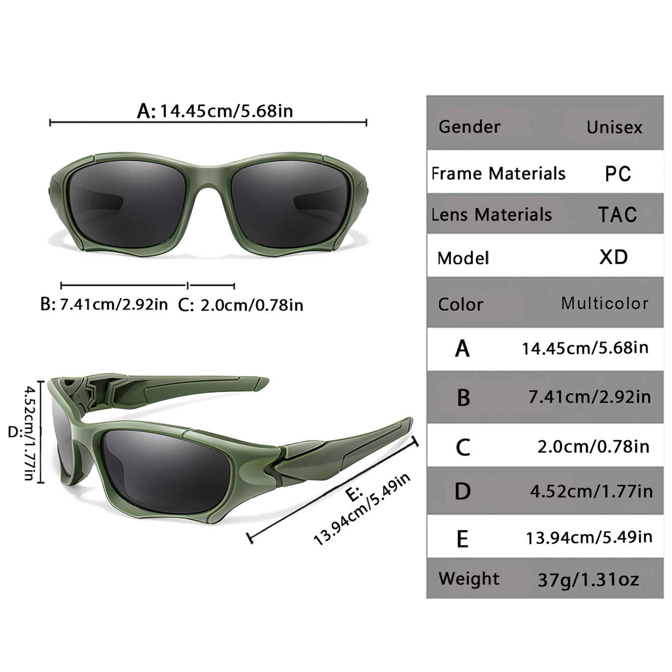 男女兼用、クラシックなデザインの偏光サングラス。紫外線カット - Fishing Sunglasses Polarized のレビューと価格